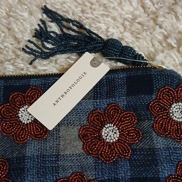 NWT ANTHROPOLOGIE BEADED BAG /NOTE BOOK - Picture 3 of 15